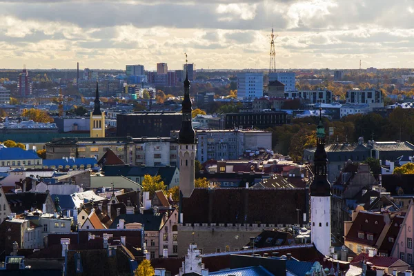 Удивительный Вид Старый Город Таллинн Эстония — стоковое фото