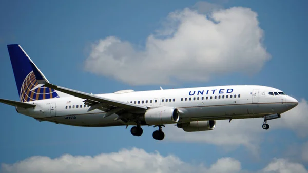 Chicago United States Jul 2021 Ett United Airlines Boeing 737 — Stockfoto