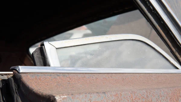 Closeup Shot Industrial Parts Damaged Old Vehicle — Stock Photo, Image