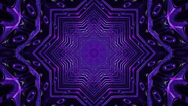 Kaleidoscopic Background Dark Purple Black Colors — Stock Photo, Image