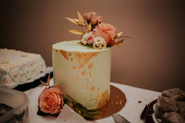 Hermoso Pastel Para Boda — Foto de Stock