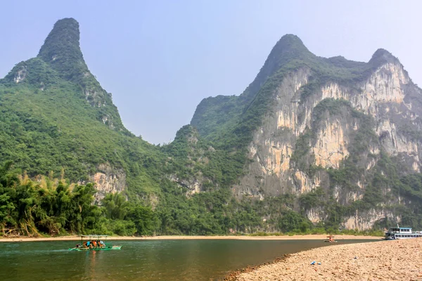 Hermosa Naturaleza Del Condado Yangshuo Sur Región Chinas Guangxi Durante —  Fotos de Stock