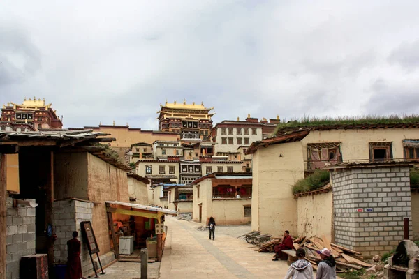 Uma Bela Vista Condado Shangri Yunnan China — Fotografia de Stock
