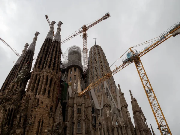 Low Angle Shot Sagrada Familia Barcelona Pain — Stock Photo, Image