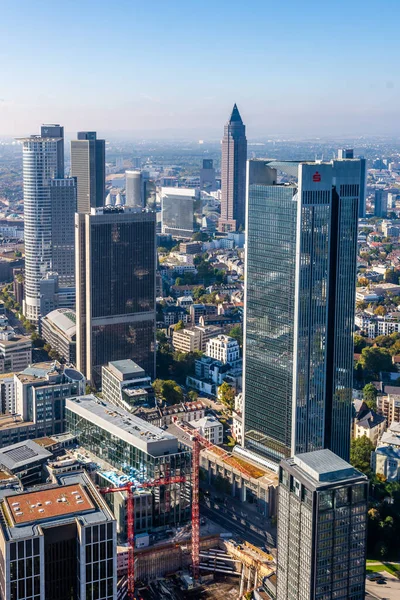 Flygfoto Över Frankfurt Main Tyskland — Stockfoto