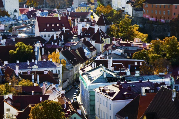 Вид Воздуха Таллиннские Городские Здания — стоковое фото