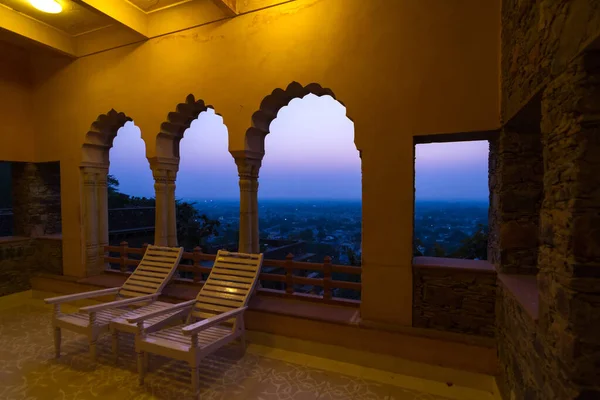 Primo Piano Posti Vecchio Palazzo Del Forte Rajasthan India — Foto Stock