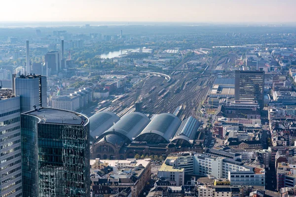 Huvudjärnvägsstationen Frankfurt Tyskland — Stockfoto