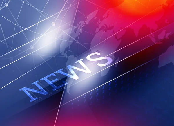 Illustration Graphical Digital News Background Arrows News Text — Stock Photo, Image