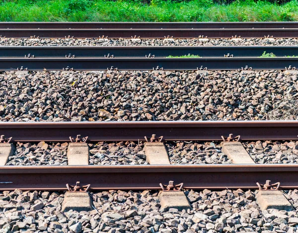 High Angle Shot Railways — Stock Photo, Image