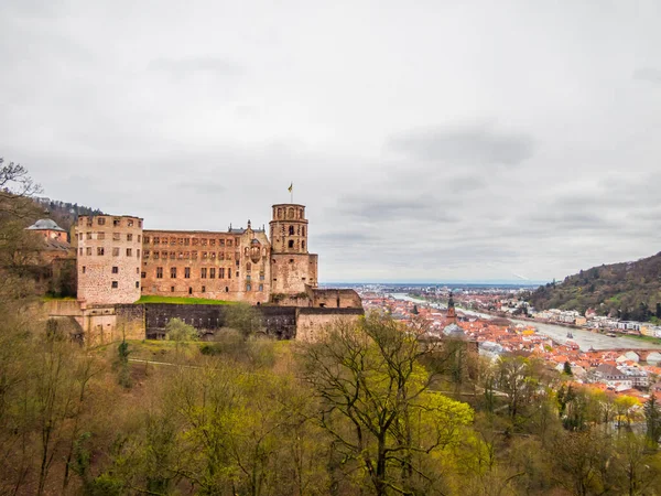 Ogród Zamkowy Heidelbergu Niemcy — Zdjęcie stockowe