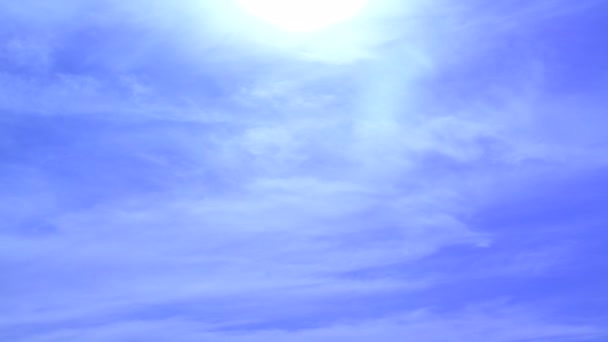 Langit Biru Dengan Awan — Stok Video