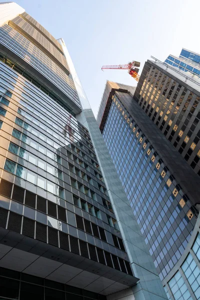 Uma Bela Foto Baixo Ângulo Maintower Frankfurt Alemanha — Fotografia de Stock