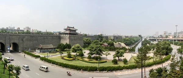 西安市街道鸟瞰图 — 图库照片