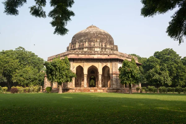 Primer Plano Los Jardines Lodi Gardens Parque Ciudad Nueva Delhi — Foto de Stock