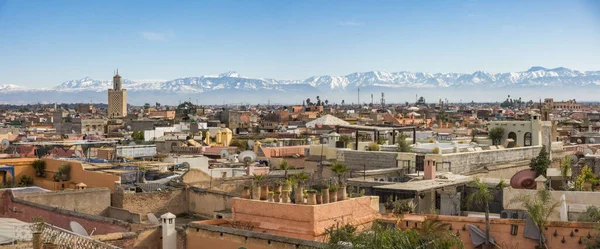 Marrakech Marruecos Julio 2019 Una Vista Panorámica Del Horizonte Ciudad — Foto de Stock