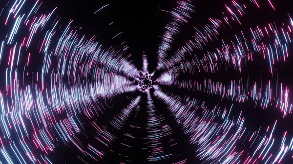 Ein Rendering Abstrakter Science Fiction Tunnel Nahtloser Loop Bewegungs Grafiken — Stockfoto