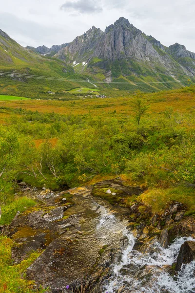 Beau Paysage Montagne Norvège — Photo