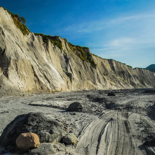 Függőleges Felvétel Fülöp Szigeteki Pinatubo Hegyről — Stock Fotó