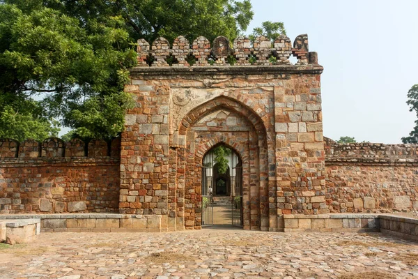 Ένα Κάθετο Πλάνο Της Εισόδου Του Lodhi Garden Νέα Ινδία — Φωτογραφία Αρχείου