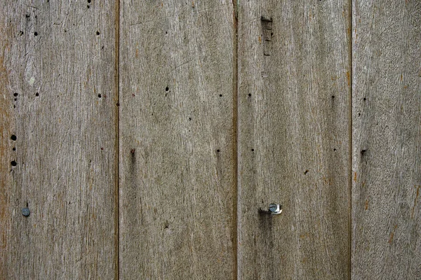 Tiro Close Velho Fundo Madeira Cinza Com Pequenos Buracos Unhas — Fotografia de Stock