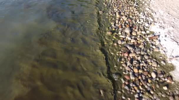 Gocce Acqua Sul Tetto Del Fiume — Video Stock