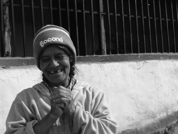 Trujillo Venezuela Abr 2010 Una Sonrisa Amistosa Una Señora Que — Foto de Stock