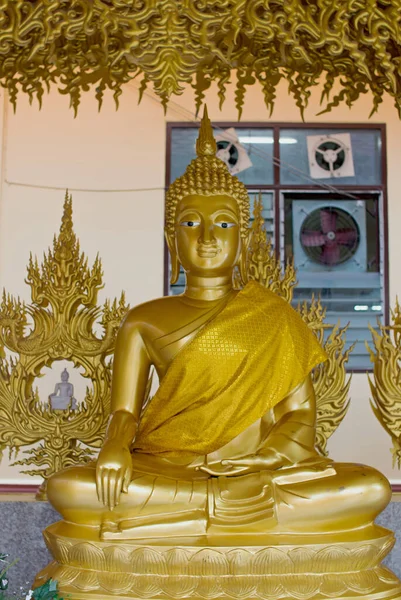 stock image golden Buddha Statue in a Thai Temple in Thailand  Southeast Asia