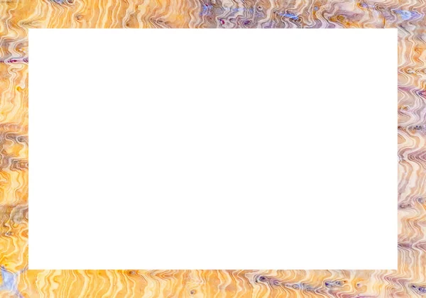 Οριζόντια Πλαίσιο Πολύχρωμο Αφηρημένο Πολύχρωμο Μαρμάρινο Μοτίβο Λευκό Κενό Χώρο — Φωτογραφία Αρχείου