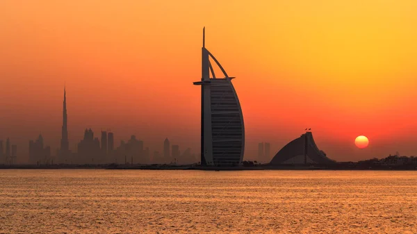 Dubai Emiratos Árabes Unidos Mayo 2018 Vista Burj Arab Burj —  Fotos de Stock