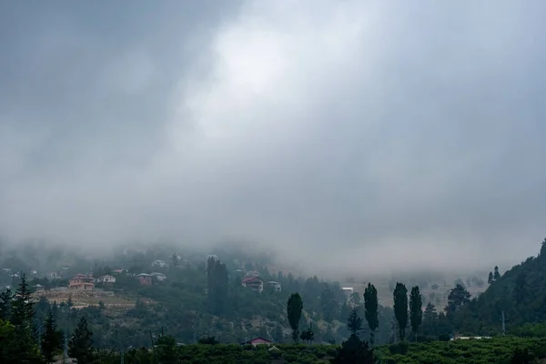 Gyönyörű Táj Rögzített Ködös Időjárás Toroslar Mersin Törökország — Stock Fotó