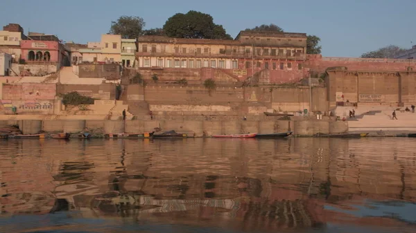 Varanasi India Mar 2019 Ένα Πρωινό Ανατολής Μια Μεγάλη Θρησκευτική — Φωτογραφία Αρχείου