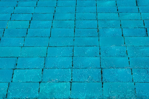 Modrá Mozaika Schody Bazénu — Stock fotografie