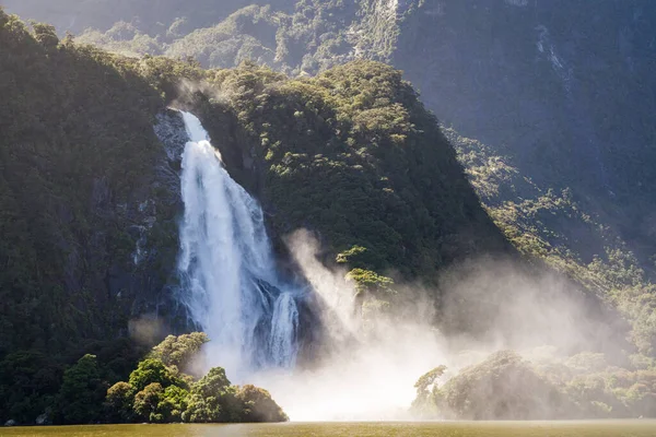 Een Prachtig Shot Van Een Waterval Nieuw Zeland — Stockfoto