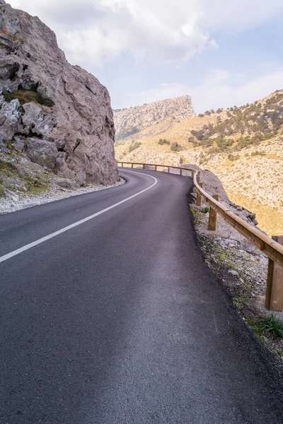 Una Hermosa Foto Una Carretera Cap Formentor Mallorca España —  Fotos de Stock