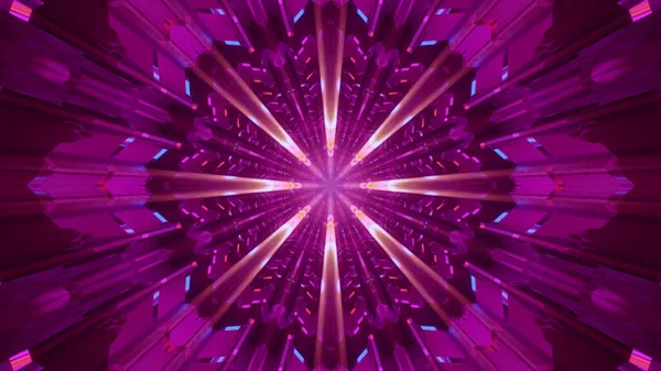 Ein Blinkender Leuchtend Rosa Kaleidoskopischer Hintergrund Für Tapeten — Stockfoto