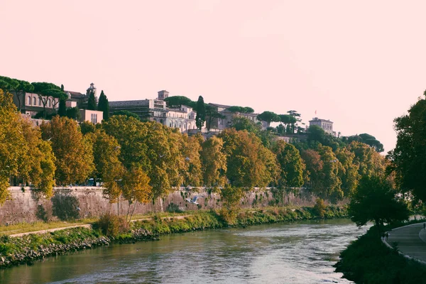 Tíber Italiano Tevere Tercer Río Más Largo Italia Con Una —  Fotos de Stock