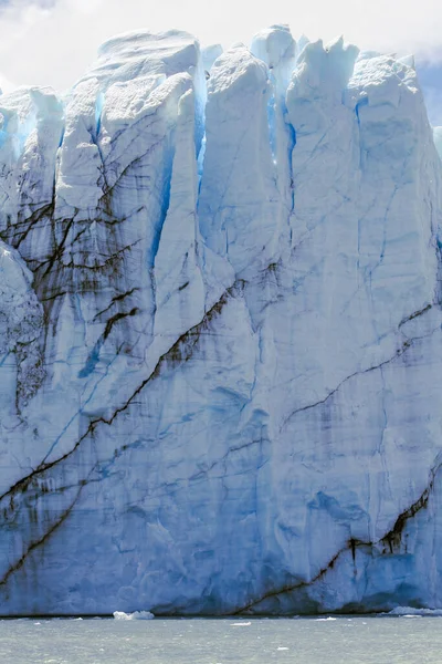 Widok Lodowiec Perito Moreno Okolice Parku Narodowym Los Glaciares Argentynie — Zdjęcie stockowe