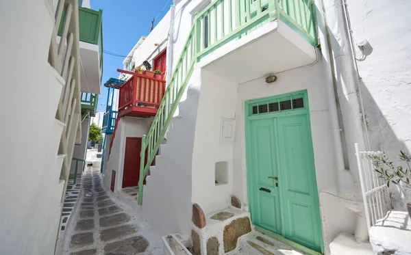 Traditionele Witgekalkte Gebouwen Van Santorini Griekenland — Stockfoto