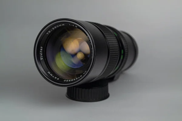 Bir Kamera Lensinin Yakın Çekim Görüntüsü — Stok fotoğraf