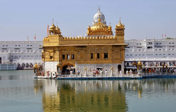 Storico Tempio Oro Sull Acqua Amritsar India — Foto Stock