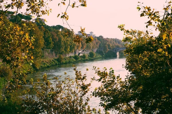 Tibre Italiano Tevere Terceiro Rio Mais Longo Itália Com Comprimento — Fotografia de Stock