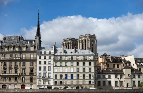 Paris Fransa Daki Ikonik Notre Dame Katedrali — Stok fotoğraf