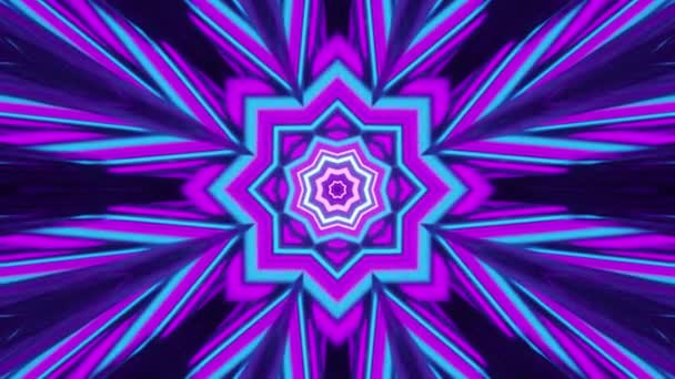 Abstrakte Kaleidoskopische Lichter Hintergrund — Stockvideo