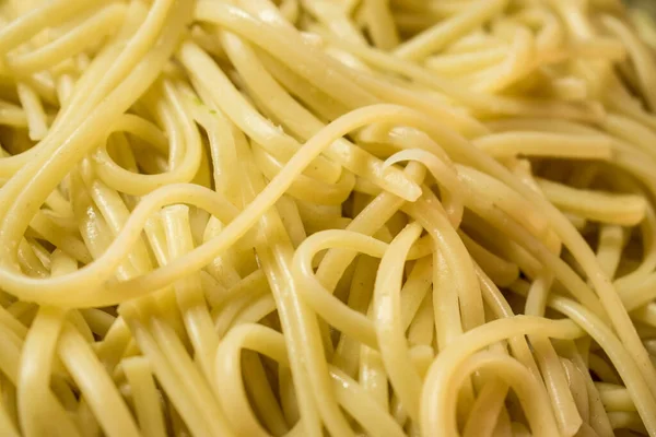 Uma Textura Espaguete Cozido Saboroso — Fotografia de Stock