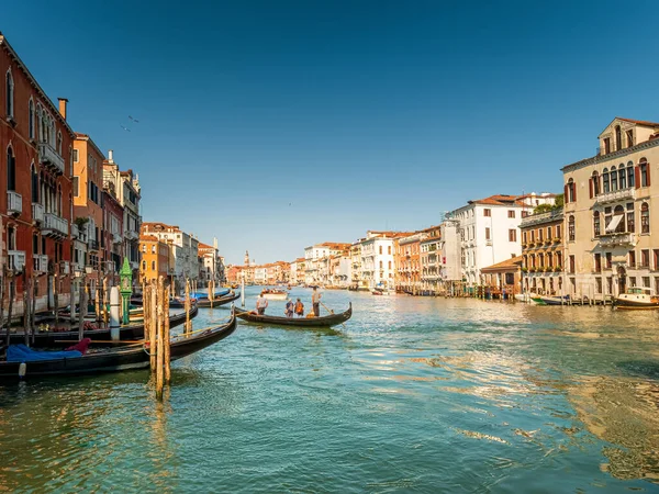 Venise Forme Ville Avec Grand Canal Eau — Photo