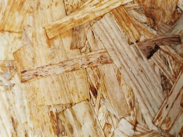 Heap Chaotically Stacked Plywood Chips — Stock Photo, Image
