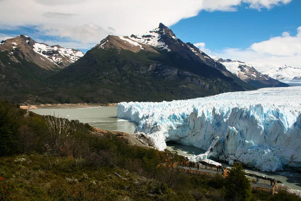 Perito Moreno Glacier Surroundings Los Glaciares National Park Argentina Walking Stock Picture