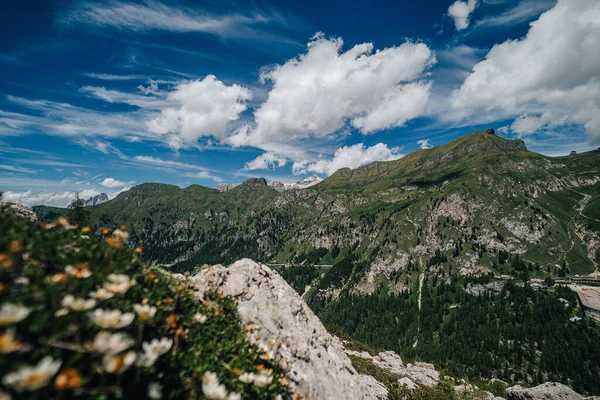 Mesola Mesolina Ridgeline Passo Fedaia Ladi Fedaia Marmolada Dolomites Ιταλία — Φωτογραφία Αρχείου