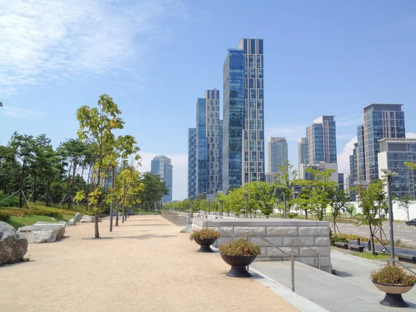 Central Park Songdo Στη Νότια Κορέα — Φωτογραφία Αρχείου